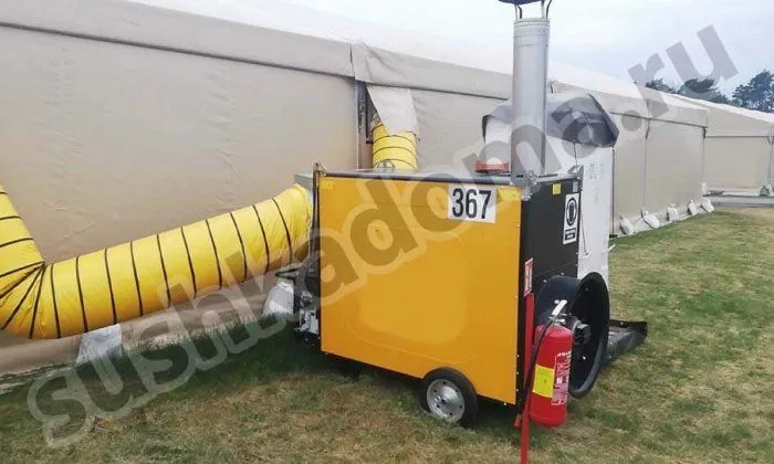 Как тепловыми пушками отапливать шатры и большие палатки