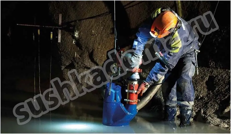 Откачка воды из шахт Откачка воды из шахт
