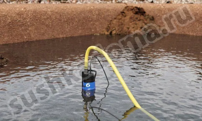 Откачка воды из ямы