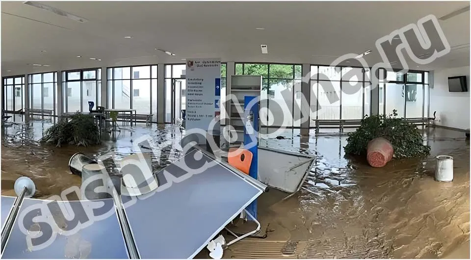 Откачка воды из офиса Откачка воды из офиса