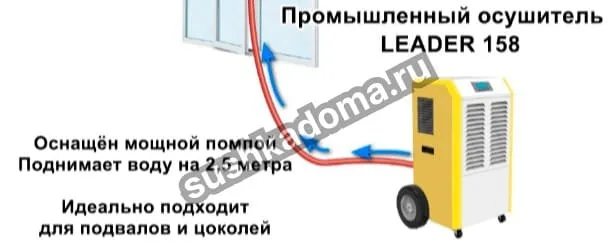 Осушитель воздуха для подвала — купить или арендовать