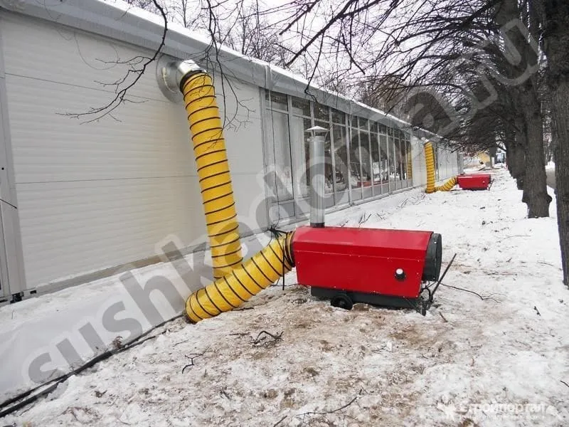 Как отапливать склады и производственные помещения тепловыми пушками