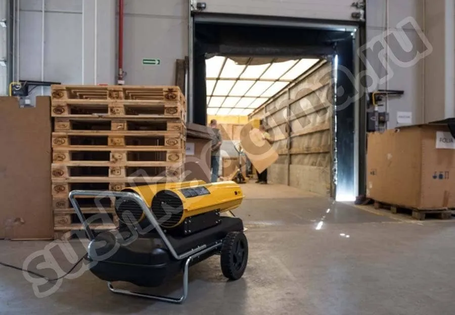 Как отапливать склады и производственные помещения тепловыми пушками