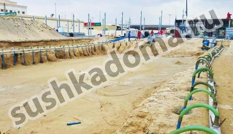 Решение проблем с грунтовыми водами. Откачка дизельными мотопомпами
