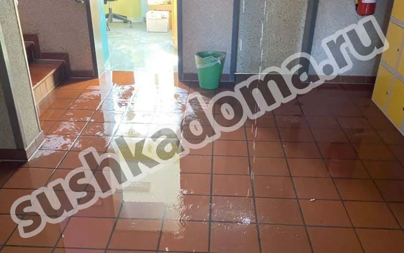 Откачка воды из госпиталей, медцентров, клиник после залива водой