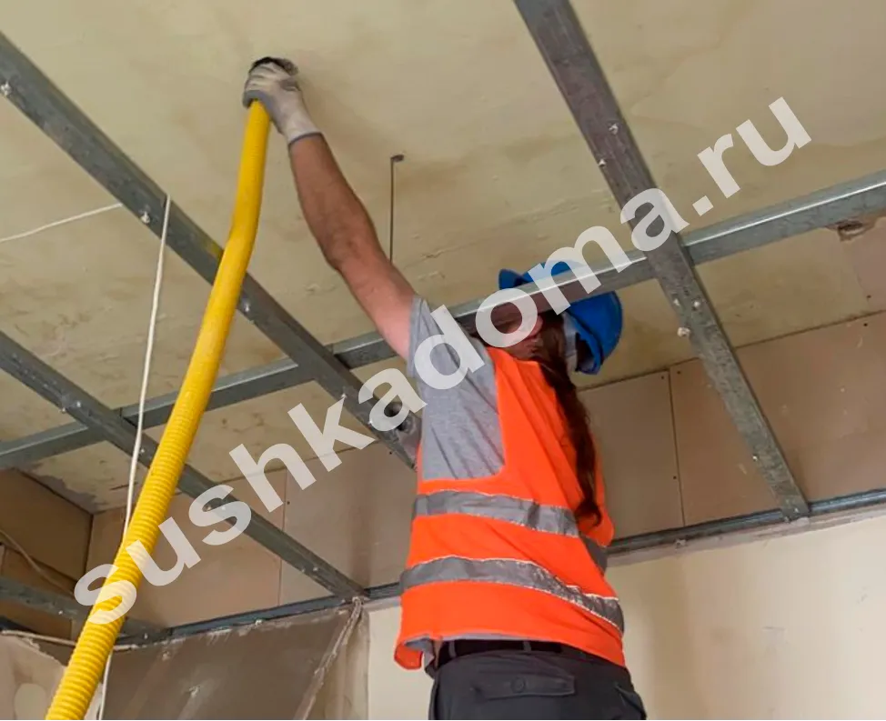 сушка гипсокартонных потолков сушка гипсокартонных потолков