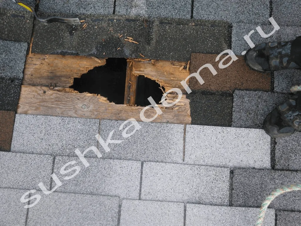 Причины намокания скатной крыши