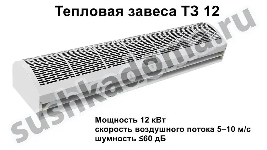 Тепловые завесы для торговых центров и комплексов. Купить или арендовать