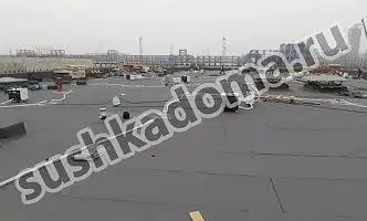 Просушка минеральной ваты в плоской кровле