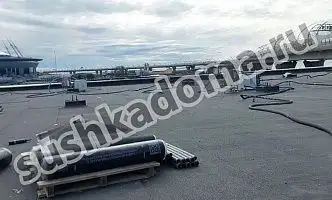 Просушка минеральной ваты в плоской кровле