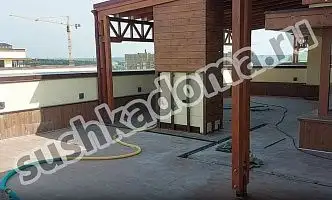 Просушка минеральной ваты в плоской кровле