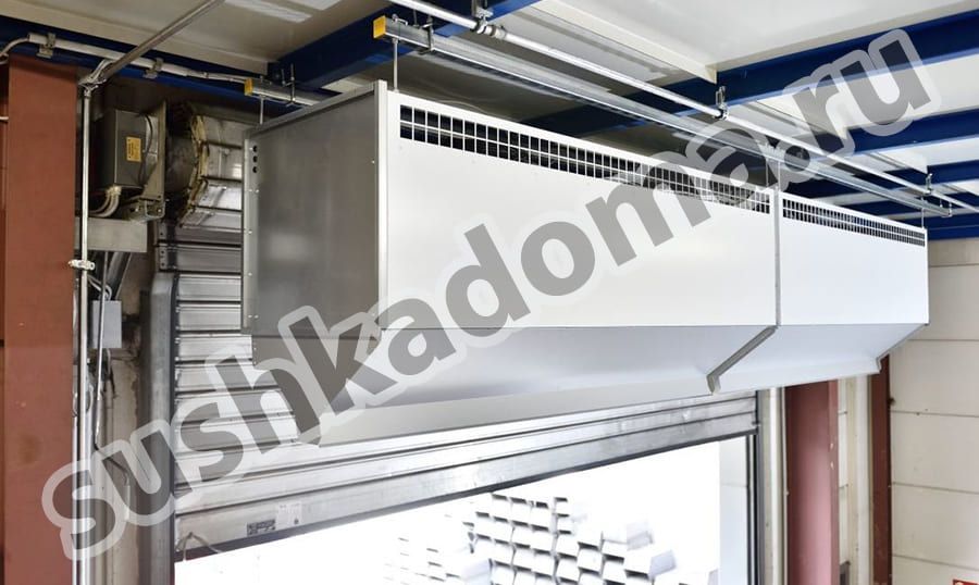 Промышленные электрические тепловые завесы. Купить или арендовать