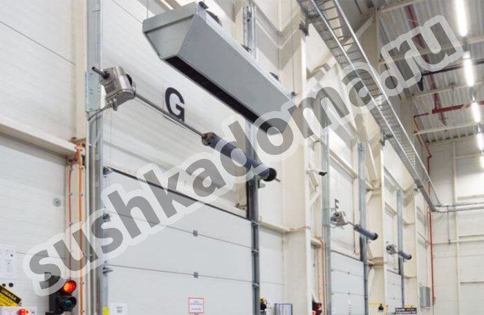 Промышленная тепловая завеса для ангара — купить или арендовать