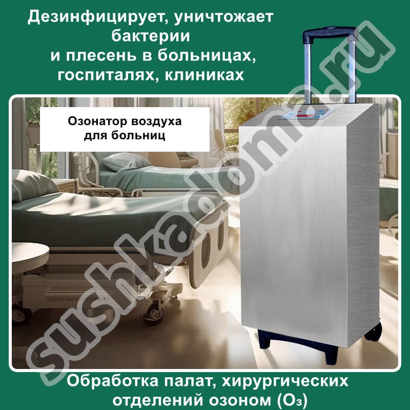Озонаторы для больниц — дезинфекция воздуха в медицинских учреждениях